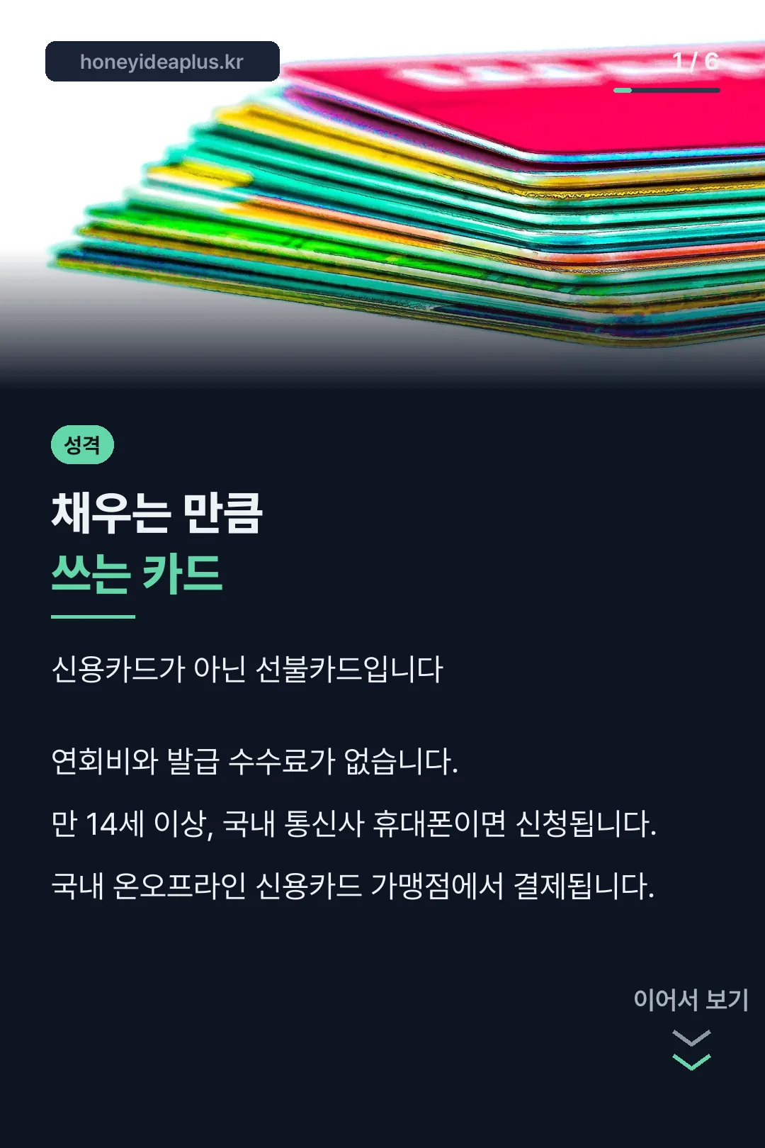 충전형 선불카드 성격