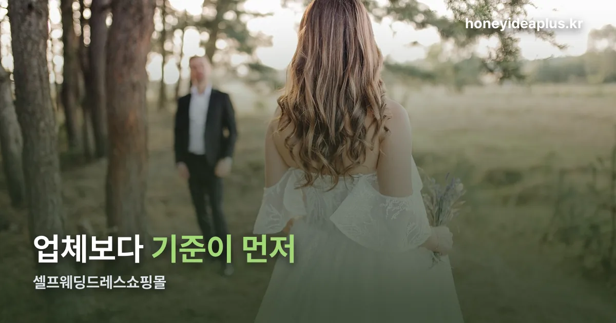 셀프웨딩드레스쇼핑몰 정리 썸네일