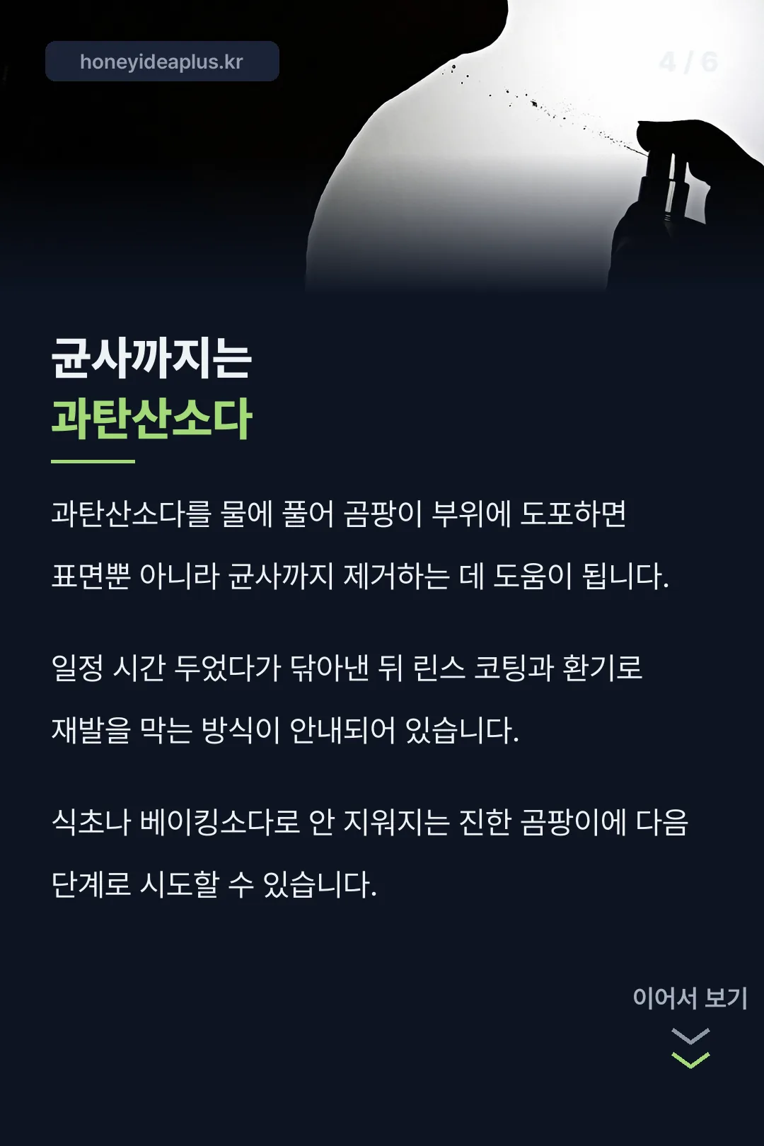 균사까지는 과탄산소다