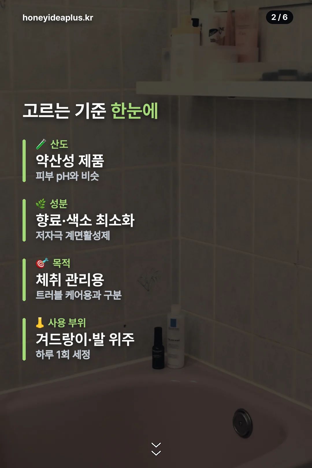 고르는 기준 비교