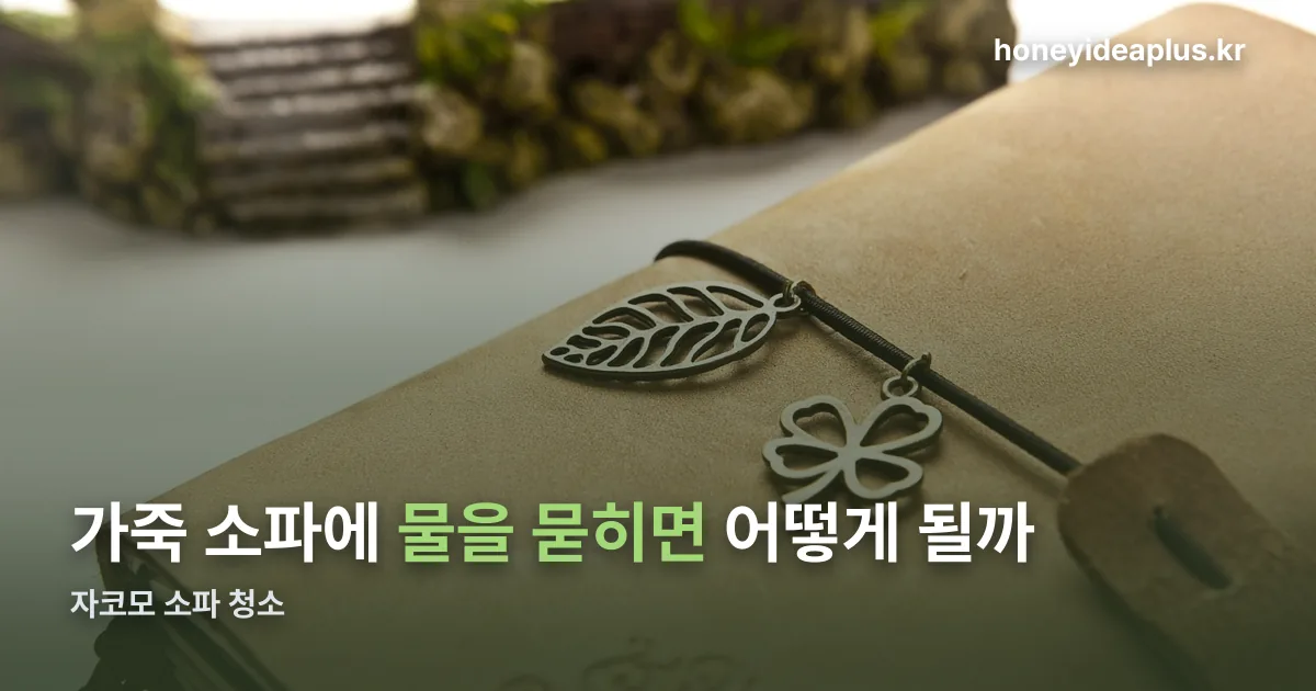 자코모 소파 청소 정리 썸네일
