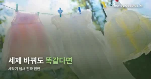 세탁기 냄새, 세제보다 통세척 주기가 원인입니다